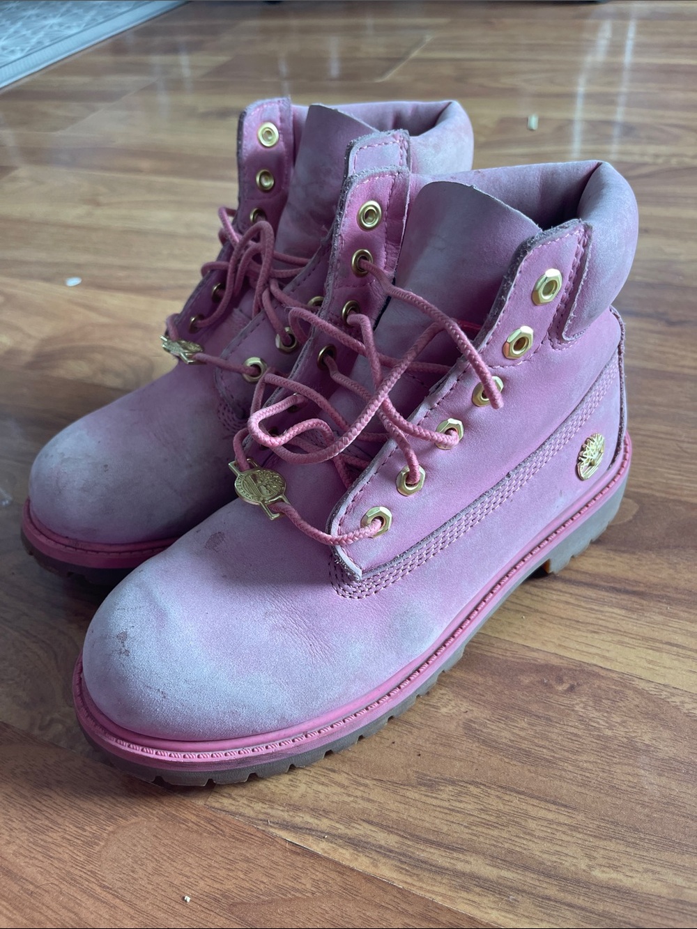 Timberland Pink Kids 6-Inch Premium Boot
